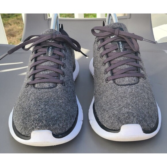HOKA One One Hupana Grey White Wool Running Athletic Shoes Womens 7.5 Athleisure - Picture 4 of 10